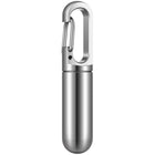 Stainless Steel Mini Pill Box with Keychain