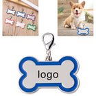 Bone Shape Metal Dog Tag