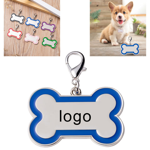 Bone Shape Metal Dog Tag