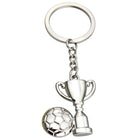 Football and Trophy Keyring
