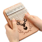 Wooden Kalimba Thumb Piano 17Keys For Kids Beginners