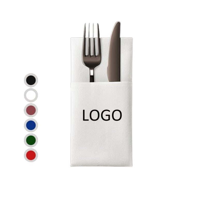Disposable Dinner Napkins Cloth Built In Flatware Pocket