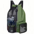 Swim Bag Mesh Drawstring Backpack With Wet Bag