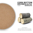 4'' Round Ceramic Coaster With Cork Base