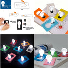 Mini Mobile Phone Stand With Collapsible LED Bulb