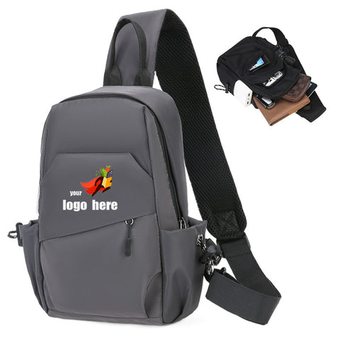 Single-Shoulder Crossbody Oxford Backpack
