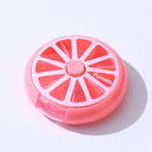 Round Rotating 7-Grid Mini Pill Box Portable
