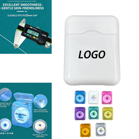 Square 50M Mint Dental Floss Roll