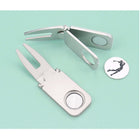 All Metal 3-in-1 Golf Divot Tool
