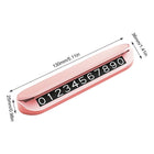 Car Phone Number Temporary Parking Card