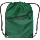 Nylon Zippered Drawstring Backpack