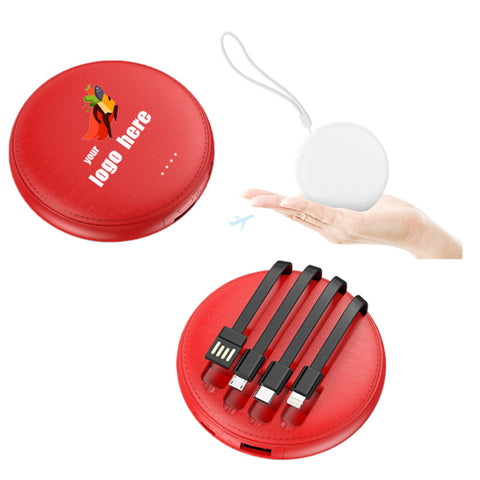 4-In-1 Mini Round Power Bank