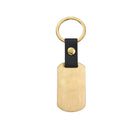 Keychain Key Ring W/Pu Leather Strap