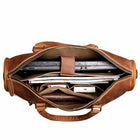 Men'S Cowhide Shoulder Handheld Laptop Briefcase