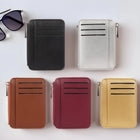 Leather Zipper Card Holder