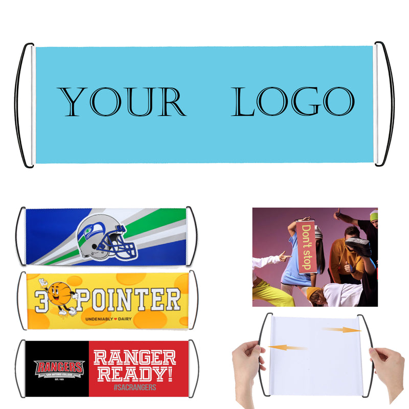 Custom Retractable PET Hand Banner For Events