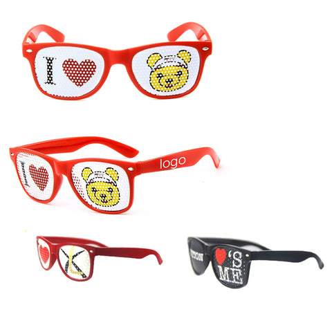 Custom Pinhole Sticker Sunglasses