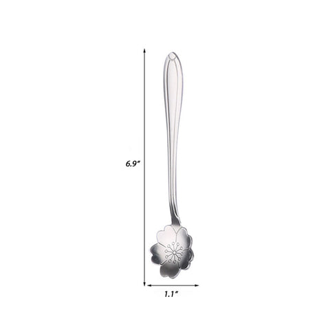 6.9" Sakura Flower Shape Stainless Steel Coffee Spoon