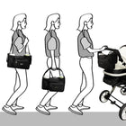 Universal Baby Stroller Organizer Bag With Detachable Pouch