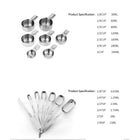 Stainless Steel Measuring Cups and Spoons Set