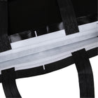 Black Novelty Laminated Non-Woven Shopping Tote