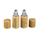 Refillable Empty Bamboo Essential Oil Bottle Liquid Roller
