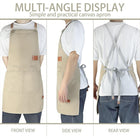 Adjustable Cross Back Waterproof Canvas Apron