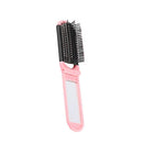Folding Hair Brush With Mirror