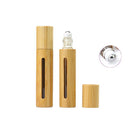 10ml Refillable Bamboo Essential Oil Roll On Roller Bottle