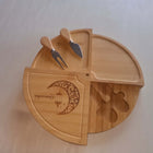 Eco-friendly Bamboo Charcuterie Cheese Boards Set