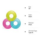 36" Adult Inflatable Swimming Ring