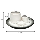 Ceramic Multi-Functional Round Aromatherapy Tray