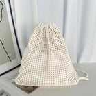 Both Shoulder Solid Color Knitted Bag