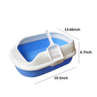 High-Sided Open-Top Cat Litter Box