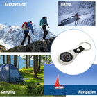 Handheld Alloy Compass With Key Chain