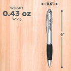 Rubber Grip Black Ink Plastic Ballpoint Pen