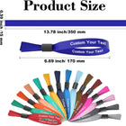 Customized Polyester Event Wristbands with Locking Bead