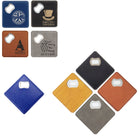 Leather Coaster With Bottle Opener