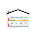 Full Year Monthly Magnetic Calendar For Fridge