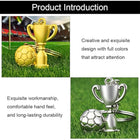 Football and Trophy Keyring