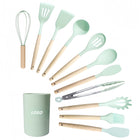 12 Piece Non-Stick Silicone Spatula Cookware Set