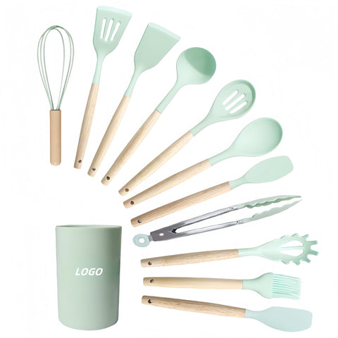 12 Piece Non-Stick Silicone Spatula Cookware Set