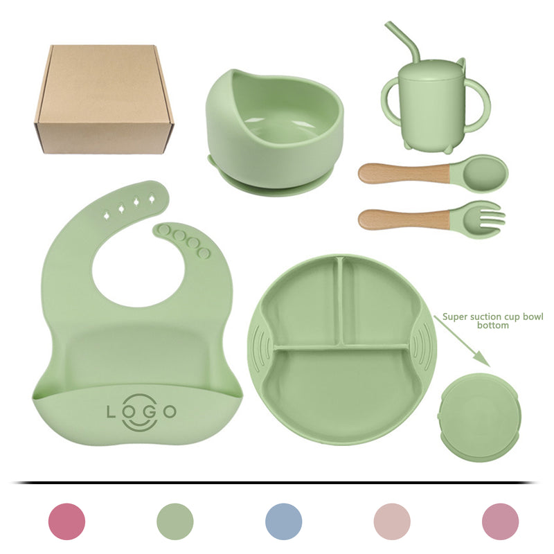 6-Pack Silicone Baby Feeding Set