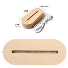 Wood Led Light Base