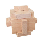 Beech Wood Luban Lock Puzzle Toy