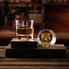 Custom Whiskey Glass With Animal Pattern On Bottom