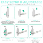 Portable 7-Hole Foldable Travel Hanger