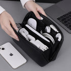 Premium Leather Tech Organizer for Cables & Gadgets