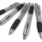 Rubber Grip Black Ink Plastic Ballpoint Pen
