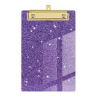 Glitter Acrylic Clipboard With Gold Clip